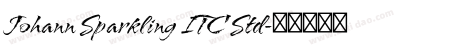 Johann Sparkling ITC Std字体转换